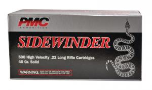 Sidewinder .22 Long Rifle 40 Grain High Velocity Solid 50 Per Bo - PMC22LR