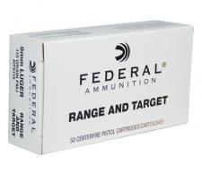 Federal Range and Target Handgun Ammunition 9mm Luger 115 Grain - RT9115 Federal Range and Target Handgun Ammunition 9mm Luger 115 Grain - RT9115