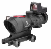 Trijicon ACOG 4x32 Scope, Dual Illuminated Red Chevron .223 Ballistic Reticle, 3.25 MOA RMR Sight, and TA51 Mount - TA31F-RMR