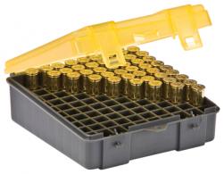 Flip Top Handgun Ammo Case 100 Round .38 Special/.38 S&W/.357 Magnum Gray/Amber - 122500 Flip Top Handgun Ammo Case 100 Round .38 Special/.38 S&W/.357 Magnum Gray/Amber - 122500