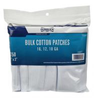 Gunslick Cleaning Patches 12/16 Gauge 250 Bulk Pack - 20018