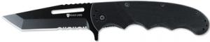 Black Label Hell Fire Folding Knife 3.56 Inch Tanto Blade Boxed