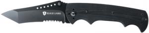 Black Label Integrity Tactical Folding Knife 3.75 Inch Tanto Blade Black G-10 Handle Boxed - 320123BL