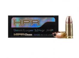 HyperClean Defensive 9mm Luger 124 Grain XTP Hollow Point