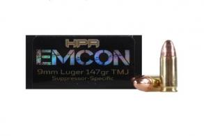 HyperClean EmCon Suppressor 9mm Luger 147 Grain Total Metal Jacket - 9147TMJ-EMC