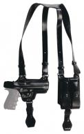 Full Slide Shoulder Holster 1911 Five Inch Right Hand Black - SH4-200