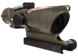 ACOG 4x32 Scope With TA51 Mount Dual Illuminated Red Crosshair .223 Ballistic Reticle Cerakote OD Green - TA31-C-100371