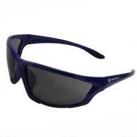 S&W Major Full Frame Shooting Glasses Blue Frame Smoke Lens