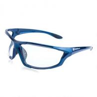 S&W Major Full Frame Shooting Glasses Blue Frame Clear Lens - 110159 S&W Major Full Frame Shooting Glasses Blue Frame Clear Lens - 110159