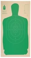 Law Enforcement LE B27CB Cardboard Silhouette Targets 24x45 Inches Green Silhouette 25 Pack