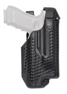 Epoch Level 3 Light Bearing Duty Holster Basketweave Finish Black Left Hand For Glock 17/22/31