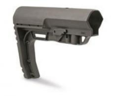 BattleLink Minimalist Stock Restricted State Compliant For Mil-Spec Size Buffer Tube Black - BMSMILRSC