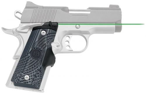 Master Series Lasergrips For Compact 1911 G-10 Black/Gray Green Laser
