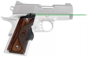 Master Series Lasergrips For Compact 1911 Walnut Green Laser
