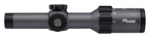 Tango 6 Riflescope With LevelPlex 1-6x24mm Second Focal Plane Side Focus Illuminated Hellfire Triplex Reticle Graphite Finish 30