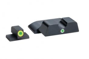Pro i-dot Set For S&W Shield Front ProGlo Green Tritium With Lime Outline Single Dot Green Rear Sight - SW-345 Pro i-dot Set For S&W Shield Front ProGlo Green Tritium With Lime Outline Single Dot Green Rear Sight - SW-345