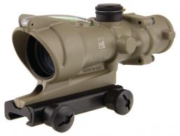 ACOG 4x32mm Dual Illumination Scope Calibrated For Flat Top .223 Rifles Chevron With Green Dot Reticle Cerakote Flat Dark Earth