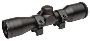 Hunt-Tec Compact Riflescope 4x32mm Duplex Reticle Weaver-Style Rings Included Matte Black - TG8504A