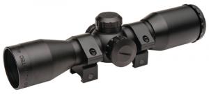 Hunt-Tec Compact Riflescope 4x32mm Dual-Color Illuminated Duplex Reticle Weaver-Style Rings Included Matte Black - TG8504AL