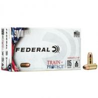 Federal Train + Protect 9mm 115 Grain VHP 100 Per Box