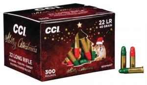 CCI XMAS .22 LR 40GR BULK 300 - 921XMAS17 CCI XMAS .22 LR 40GR BULK 300 - 921XMAS17