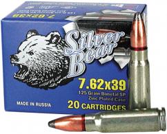 BEAR SILVER 7.62X39 SP 123GR 500RDS/CASE - A762SPN BEAR SILVER 7.62X39 SP 123GR 500RDS/CASE - A762SPN