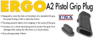 ERGO PISTOL GRIP PLUG AR15 A2 BLACK