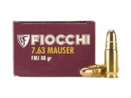 Fiocchi Classic Full Metal Jacket 7.63 Mauser Ammo 50 Round Box