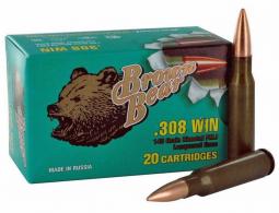 BEAR BROWN 308 Winchester 145GR FMJ 20RD - AB308FMJ BEAR BROWN 308 Winchester 145GR FMJ 20RD - AB308FMJ