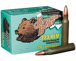 BEAR BROWN .223 Remington 62GR SP 20/25 - AR223SP BEAR BROWN .223 Remington 62GR SP 20/25 - AR223SP