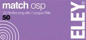 ELEY .22 LR MATCH OSP EPS 40GR 50RND BOX - A01500 ELEY .22 LR MATCH OSP EPS 40GR 50RND BOX - A01500