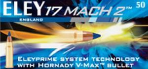 ELEY 17M2 17GR V-MAX BULLET 50/40 - EL17HM2 ELEY 17M2 17GR V-MAX BULLET 50/40 - EL17HM2
