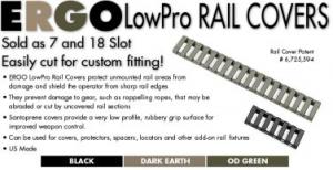 ERGO RAIL COVER LOWPRO 7 SLOT LADDER BLACK 3PK - 43783PK