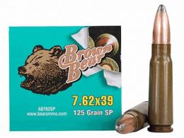 BEAR 7.62X39 125GR SP POLY CASE 500 RD CASE - AP762SP