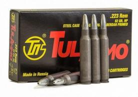 TULA .223 Remington 62GR FMJ 20/50 STEEL CASED - 223620 TULA .223 Remington 62GR FMJ 20/50 STEEL CASED - 223620