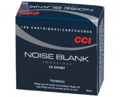 CCI Noise Blanks 22 Short Ammo 100 Round Box - 44