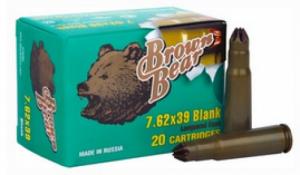 BEAR BLANKS 7.62X39 CASE OF 500RDS - A762BLANK BEAR BLANKS 7.62X39 CASE OF 500RDS - A762BLANK