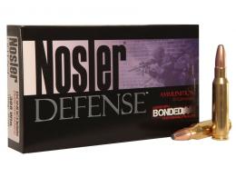 Nosler Defense Ammunition 308 Winchester 168 Grain Bonded Solid Base Box of 20 - 39685 Nosler Defense Ammunition 308 Winchester 168 Grain Bonded Solid Base Box of 20 - 39685