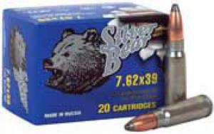 BEAR SILVER 7.62X39 SP 125GR 20RD BOX - A762SPNB BEAR SILVER 7.62X39 SP 125GR 20RD BOX - A762SPNB