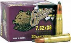 BEAR GOLDEN 7.62X39 SP 125GR 20RD 20/25 - AG762SPB BEAR GOLDEN 7.62X39 SP 125GR 20RD 20/25 - AG762SPB