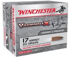 Winchester AMMO VARMINT X 17HOR 20GR POLY TIP 20/10 - X17P Winchester AMMO VARMINT X 17HOR 20GR POLY TIP 20/10 - X17P