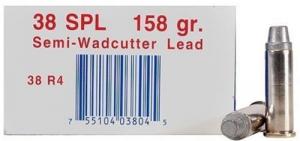 UMAX 38SPL 158GR SEMI WADCUTTER 50/1000 - 38N4