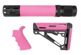 Hogue AR15 M16 W/ GRIP FOREND & STOCK PINK - 15778