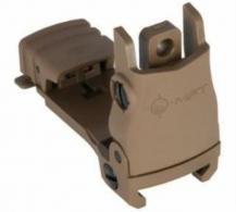 Mission First Tactical Flip Up Rear Sight, Polymer, Windage Adjustment, SDE - BUPSWRSDE
