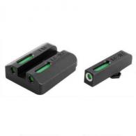 TruGlo Tritium Pro Night for Ruger LC, LC9s, LC380 Handgun Sight, White Outline Front/Rear Green - TG231R2W