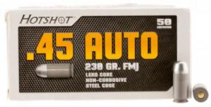 HOTSHOT 45ACP 230GR FMJ STEEL 50RD BOX - AM2042 HOTSHOT 45ACP 230GR FMJ STEEL 50RD BOX - AM2042