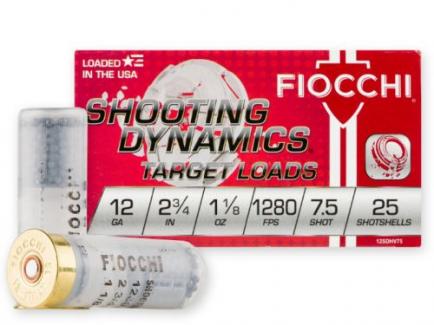 Fiocchi  Shooting Dynamics 12GA 2-3/4"  1-1/8oz  #7.5  25rd box