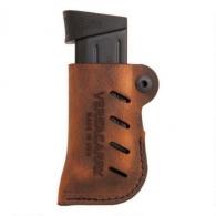 VERSACARRY LEATHER MAG HOLDER DOUBLE STACK BRN - 72102