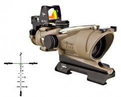 Trijicon ACOG ECOS Combo 4x 32mm Flat Dark Earth Rifle Scope - TA31D100554