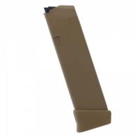 GLOCK MAG G19X COYOTE BROWN G17+2 19RD - 47488 GLOCK MAG G19X COYOTE BROWN G17+2 19RD - 47488
